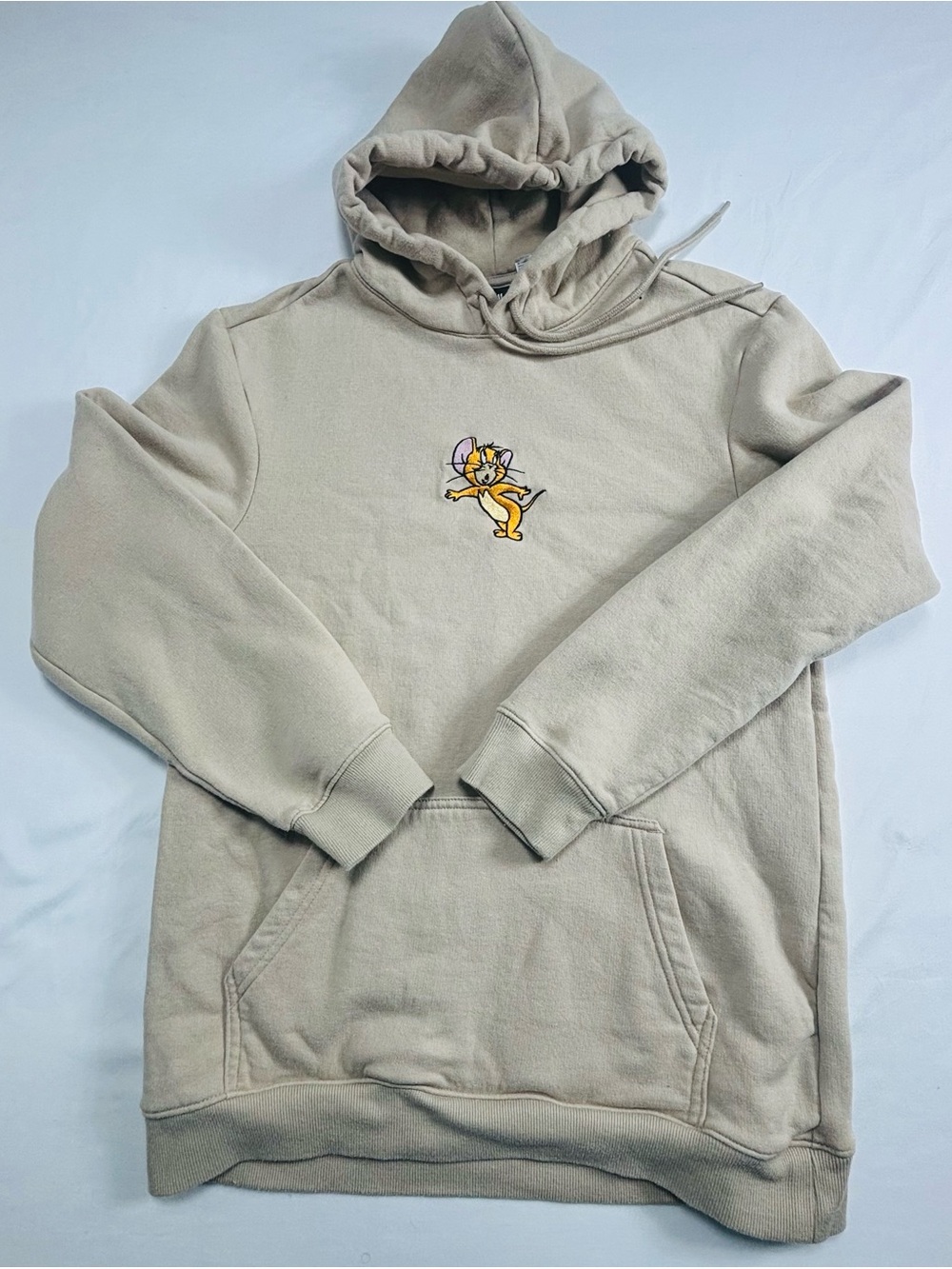 Beige Graphic Pullover Hoodie - H&M M582